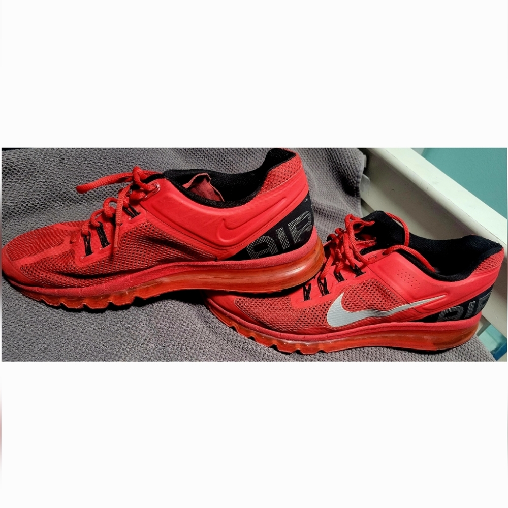 Size 15- Nike Air Max+ 2013 Pimento Color: Red. Pre-Owned Good Condition